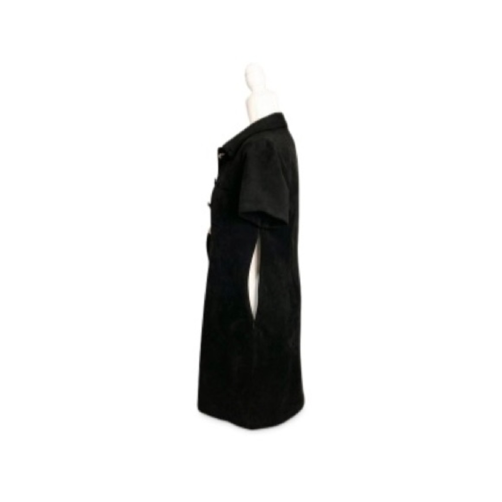 Tommy Hilfiger Black Faux Suede Short Sleeve Dress - Size 8 - Picture 7 of 9